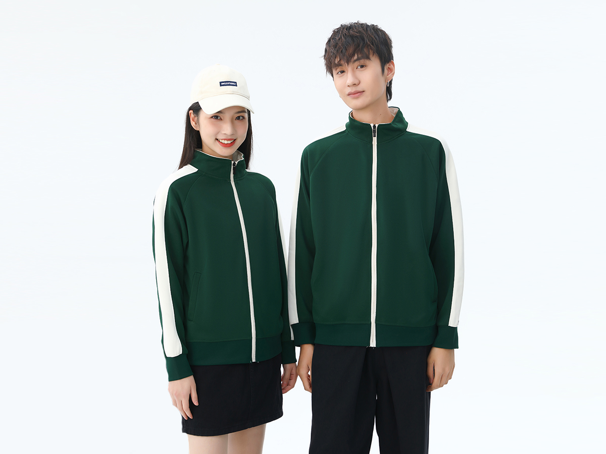 拼色立領衛(wèi)衣定制